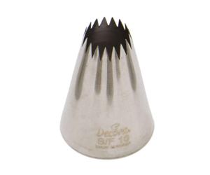 Beccuccio cornetto stella francese 16 Decora in acciaio inox Ø3,5 x 5 cm
