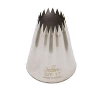 Beccuccio cornetto stella francese 17 Decora in acciaio inox Ø3,5 x 5 cm