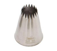 Beccuccio cornetto stella francese 18 Decora in acciaio inox Ø3,5 x 5 cm