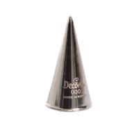 Beccuccio cornetto tondo 000 in acciaio inox Ø1,7 x 3,5 cm