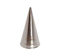 Beccuccio cornetto tondo 1 in acciaio inox Ø1,7 x 3,5 cm