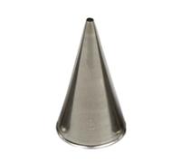 Beccuccio cornetto tondo 2 in acciaio inox Ø1,7 x 3,5 cm