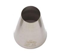 Beccuccio cornetto tondo grande 20 in acciaio inox Ø3,5 x 5 cm