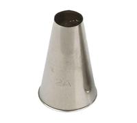 Beccuccio cornetto tondo per farcitura 2A in acciaio Ø2,4 x 4 cm