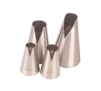 beccuccio decorativo 4 pezzi di beccucci for decorare torte, kit di beccucci for glassa for torte in acciaio inossidabile for la cottura fai da te di biscotti e cupcake. sac a poche