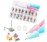 beccuccio decorativo Kit for decorare torte da 38 pezzi, beccucci in acciaio inox for crema, for torte, biscotti, set di utensili for la cottura della crema al burro sac a poche