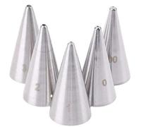 beccuccio decorativo Set di beccucci for sac à poche con foro rotondo, piccoli beccucci for glassa in acciaio inossidabile, strumento for la cottura di biscotti sac a poche