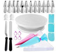 beccuccio decorativo Set di sac à poche e beccucci, 88 pezzi, kit for decorare torte, utensili for la cottura di torte e biscotti. sac a poche