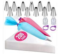 Beccuccio decorativo Set di sac à poche e beccucci, kit for decorare torte, strumento for decorare torte e biscotti. utensili da forno(217 pcs)