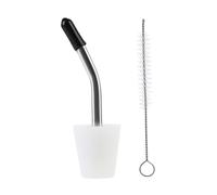 Beccuccio esteso per bollitore, beccuccio per bollitore, diametro 1,5-1,8 cm, resistente al calore, riutilizzabile, ugello affusolato con spazzola per la pulizia per versare bevande, cioccolata calda