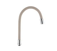 Beccuccio flessibile per rubinetto da cucina Elza, colore beige.