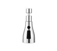 Beccuccio girevole a 360 ° FM22 M24 rubinetto per lavello da cucina con 3 modalità, beccuccio diffusore di ricambio per rubinetto, aeratore per acqua pressurizzato, G1/2, argento