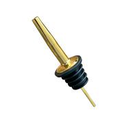 Beccuccio per bottiglie in acciaio inox, 2 cl, dosatore per liquori e olio, versatore per liquori con coperchio, accessorio per bar per cocktail, decantatore oro x1