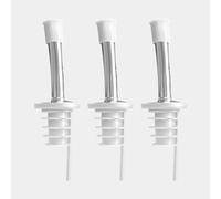 Beccuccio per liquori e olio in acciaio inox con guarnizione in gomma bianca, 2 cm, antigoccia, ideale per liquori, olio, aceto, vino - bar, accessori per bottiglie, dispenser olio, dosatore per