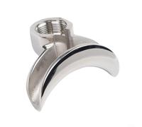 Beccuccio portafiltro in acciaio inox E61 per dispenser di caffè singolo, doppio, schermo doccia espresso da 58 mm con distribuzione uniforme dell'acqua, professionale per baristi (doppio)