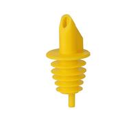 BILLY - versatore in plastica per bottiglie da 0,5 - 1,5 litri - giallo - con 5 lamelle