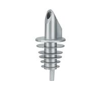 BILLY - versatore in plastica per bottiglie da 0,5 - 1,5 litri - argento - con 5 lamelle