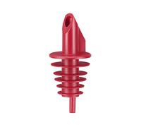 BILLY - versatore in plastica per bottiglie da 0,5 - 1,5 lt - rosso - con 5 lamelle