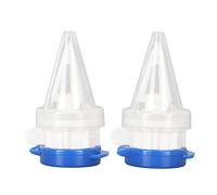 Beccuccio Versatore per Bevande in Scatola da 2 Pezzi, Deviatore del Latte Ergonomico con Coperchio, Facile da Installare per la Cucina Domestica, Realizzato in ABS, PP