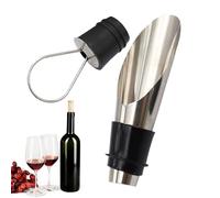Beccuccio versatore per bottiglie di vino con tappo, 2 pezzi 2 in 1 per mantenere la freschezza dei tappi per bottiglie di vino, resistenti, a tenuta stagna, per birra, liquidi, bottiglie