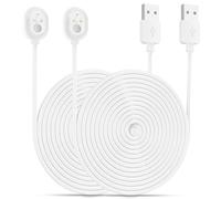 BECEMURU Cavo di ricarica Cavo magnetico resistente alle intemperie per Ultra/Pro 3 Camera (Bianco) (20ft/6m, 2 Pacco)