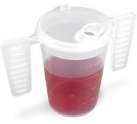 Becher con manico ad ala con coperchio per l'alimentazione | Bicchiere per adulti per anziani per demenza tazza per adulti per anziani Tazza con due manici grande coperchio per alimentazione con