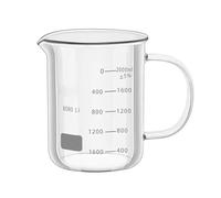 Becher in vetro resistente con manico e bilancia Attrezzatura sperimentale 100 150 250 500 800 1000 2000ml Attrezzature da laboratorio