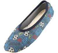 Beck Football, Pantofole Bambini e Ragazzi, Blu e Verde, 36 EU