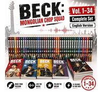 BECK Mongolian Chop Squad Manga Vol. 1-34 Set Completo Inglese