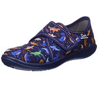 Beck Pantofole da bambino dinosauro, Blu scuro, 33 EU