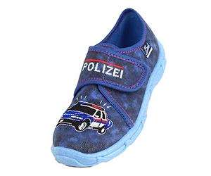 Beck Polizei, Pantofole a Collo Basso Bambini e Ragazzi, Blu, 36 EU