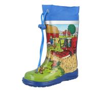 BECK Stivale di gomma 'Bauernhof' sabbia / blu reale / grigio scuro / verde / rosso Bambini BECK 24
