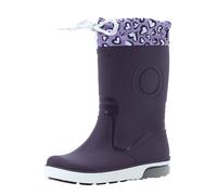 BECK Stivale di gomma 'Blinking Valentine' lilla / lilla scuro / bianco, Taglia 26