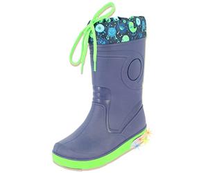 Beck Stivali di gomma da ragazzo Blinking Flummies, Blu scuro, 24 EU