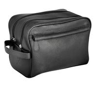 BECKER-MANICURE Erbe Solingen Grande Borsa Porta-Cosmetici In Vera Pelle Nera
