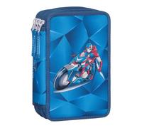 Beckmann astuccio per matite 3-Fold Pencil Case Blue Lightning