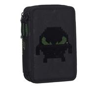 Beckmann astuccio per matite 3-Fold Pencil Case Pixel nero