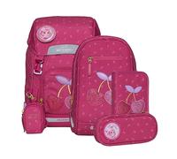 Beckmann Classic Schoolbag Set 6-teilig 22L Cherry