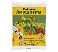 Beckmann Plurafert Concime da giardino 5 kg Concime per ortaggi Concime per frut