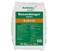 25 kg concime per prato autunnale Beckmann NPK-6+5+12 per ca. 700m²