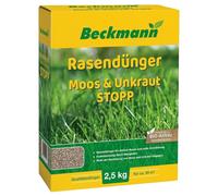 Beckmann Rasendünger Moos & Unkraut STOPP 2,5 kg Anti Moos Unkraut Vernicht