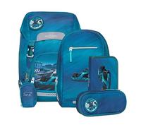 BECKMANN, Set di 6 zaini per la scuola elementare, ergonomici, con rivestimento antipioggia, 22 l