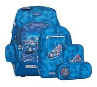 Beckmann zaino della scuola Active Air FLX Schoolbag Set 6 -pezzi 20-25L Blue Lightning
