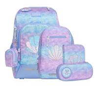 Beckmann zaino della scuola Active Air FLX Schoolbag Set 6 -pezzi 20-25L Seashell lilla