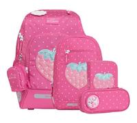 Beckmann zaino della scuola Active Air FLX Schoolbag Set 6 -pezzi 20-25L Strawberry viola