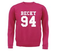 Becky 94 - Bambini Felpa/Maglione - Sing Cantante Testo Ventola Love Tour