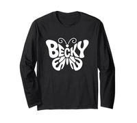 Becky Butterfly - Personalizzato Carino Nome Word Art Maglia a Manica