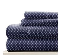 Becky Cameron Linen Market Completo Lenzuola, Microfibra, My Heart Navy, King Size