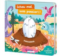 Becky Paige Schau mal, was passiert Dinosaurier: Pappbilderbuch mit (Tascabile)