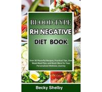 Becky Shelby Blood Type RH Negative Diet Book (Tascabile)
